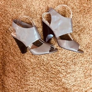 Leather heels- NWOT